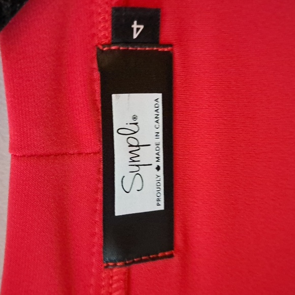 Sympli Red Tunic With Cut Out - Picture 3 of 3
